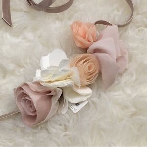 J. Crew floral tie belt